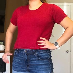 Vintage Talbots short sleeve thick knit